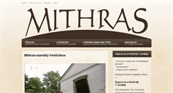 Desktop Screenshot of mithras.hu