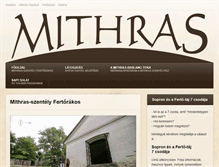 Tablet Screenshot of mithras.hu